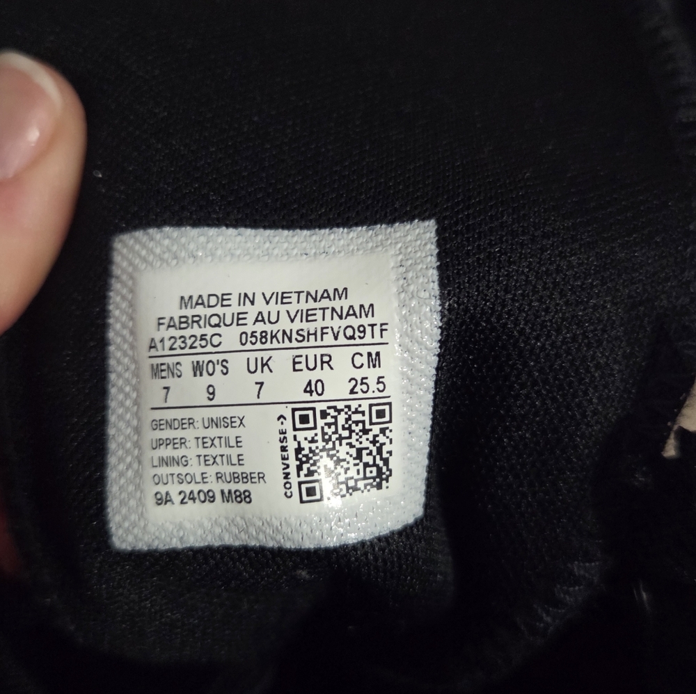 Converse Black Lace-Up Knee-High Canvas Boots - Picture 2 of 5